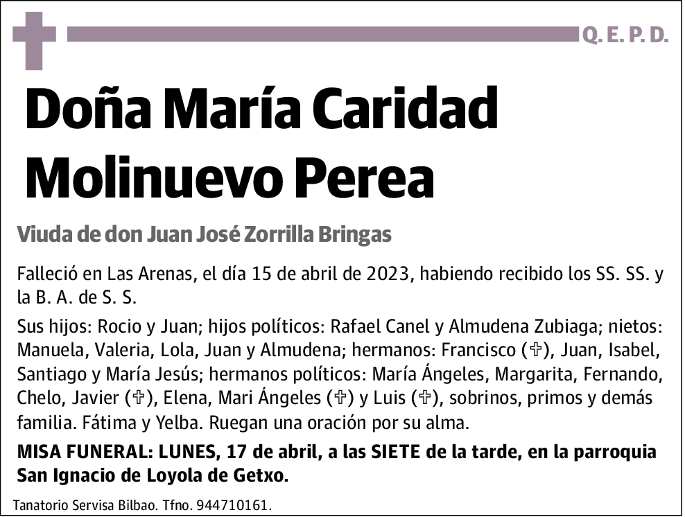 María Caridad Molinuevo Perea