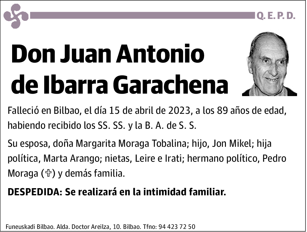 Juan Antonio de Ibarra Garachena