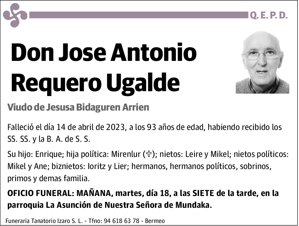 Jose Antonio Requero Ugalde