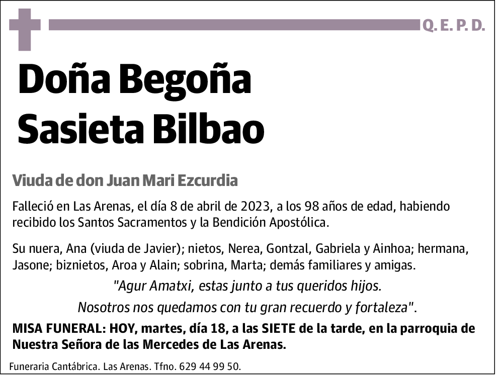 Begoña Sasieta Bilbao