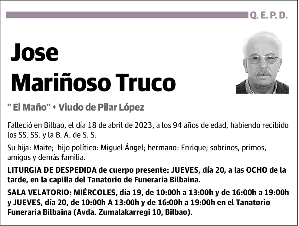 Jose Mariñoso Truco