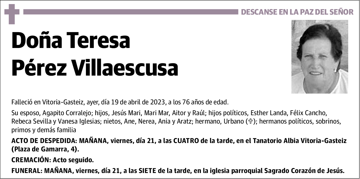 Teresa Pérez Villaescusa