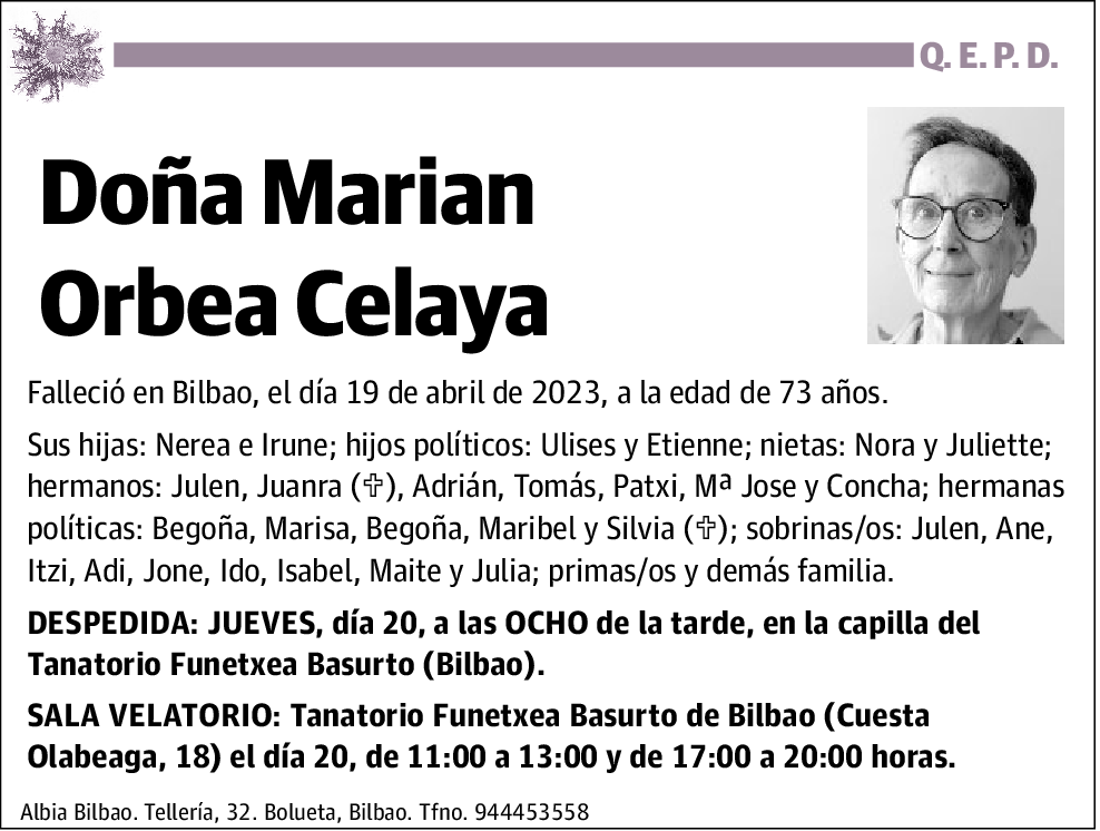 Marian Orbea Celaya