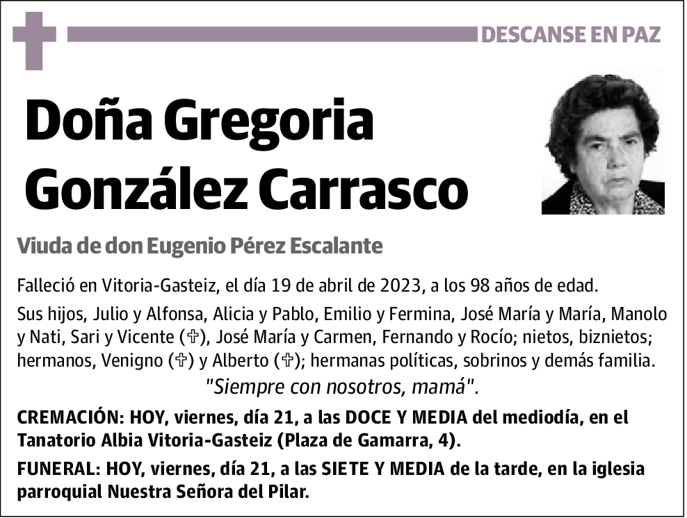 Gregoria González Carrasco