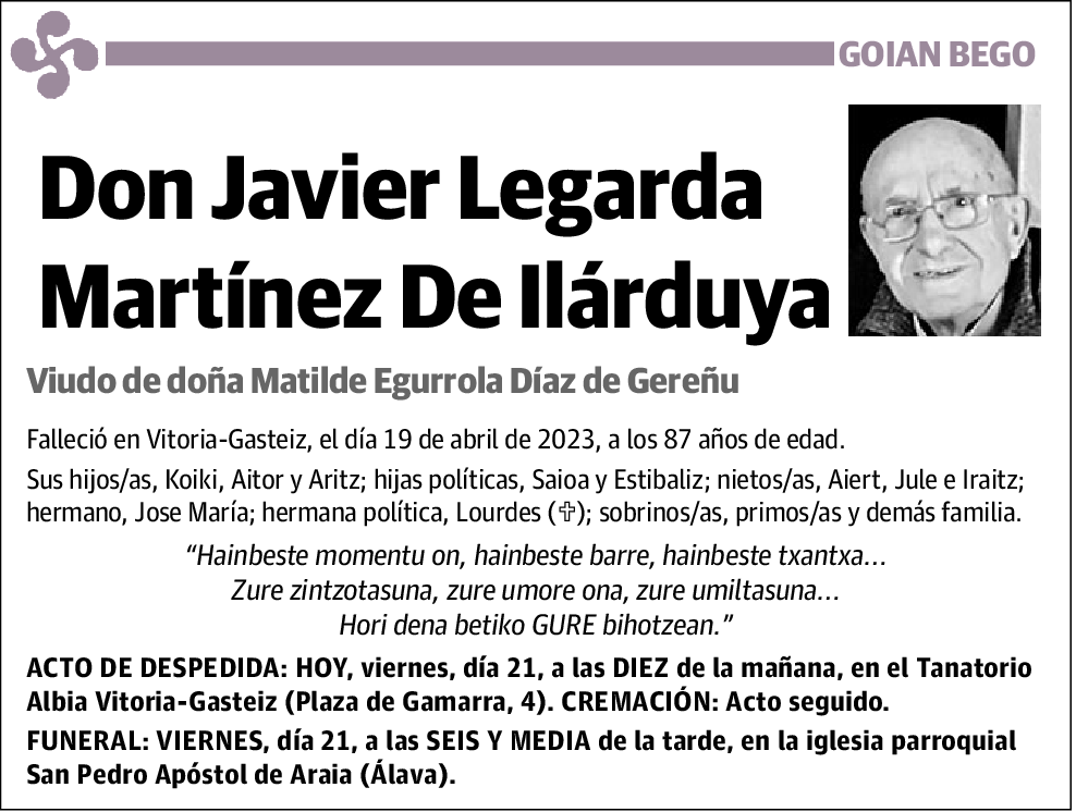 Javier Legarda Martínez de Ilárduya