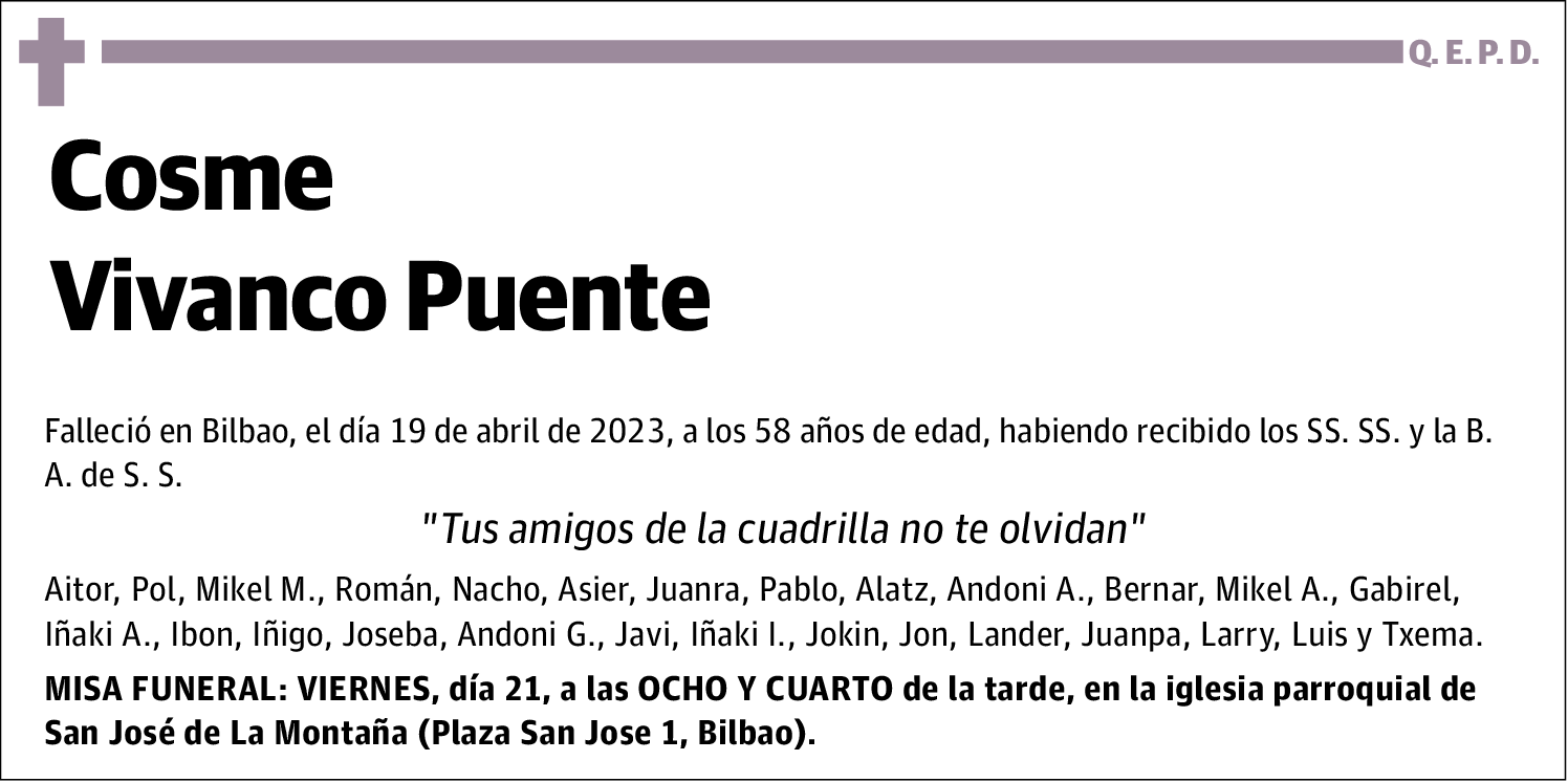 Cosme Vivanco Puente