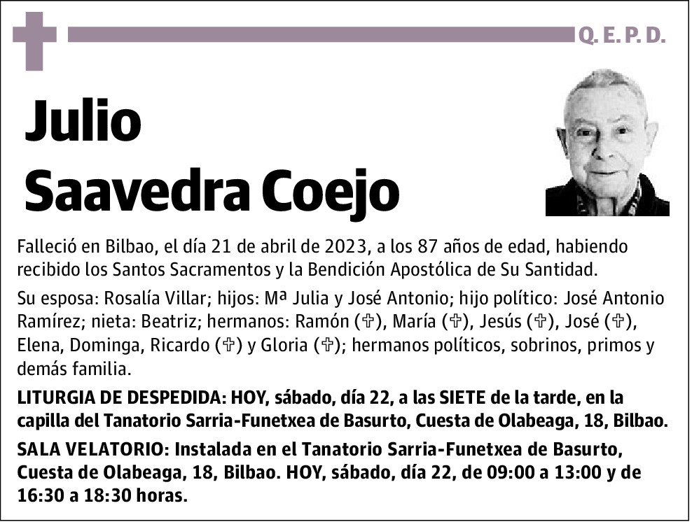 Julio Saavedra Coejo