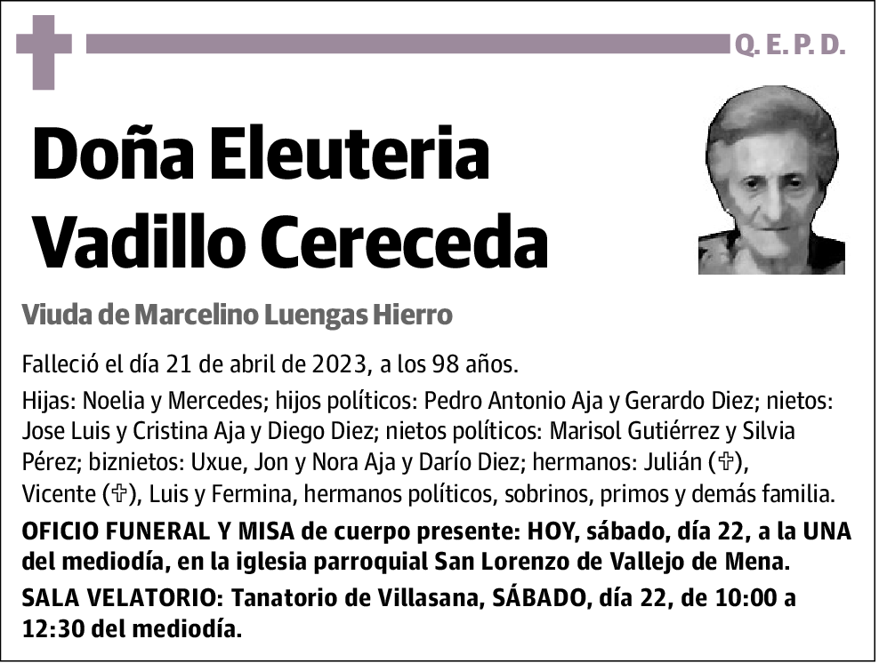 Eleuteria Vadillo Cerceda