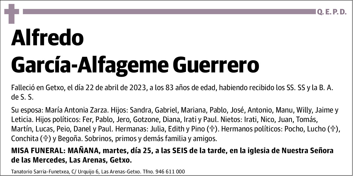 Alfredo Garcia Alfageme Guerrero