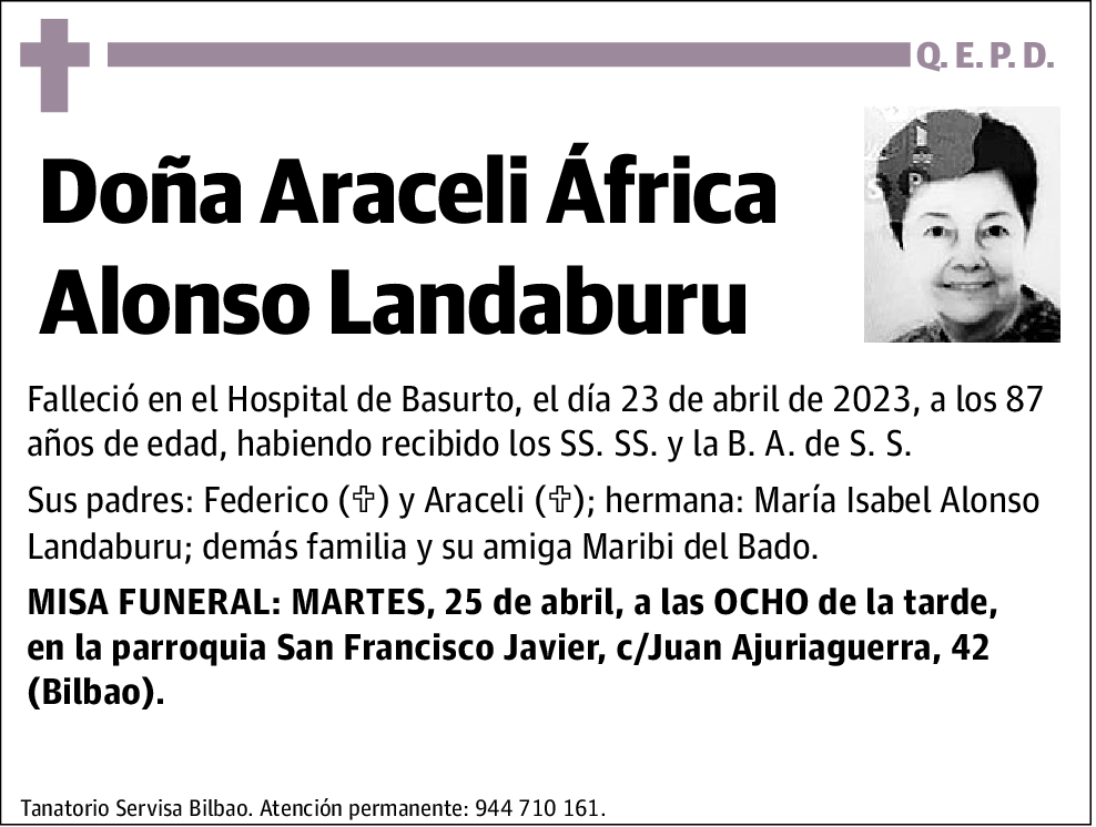 Araceli África Alonso Landaburu