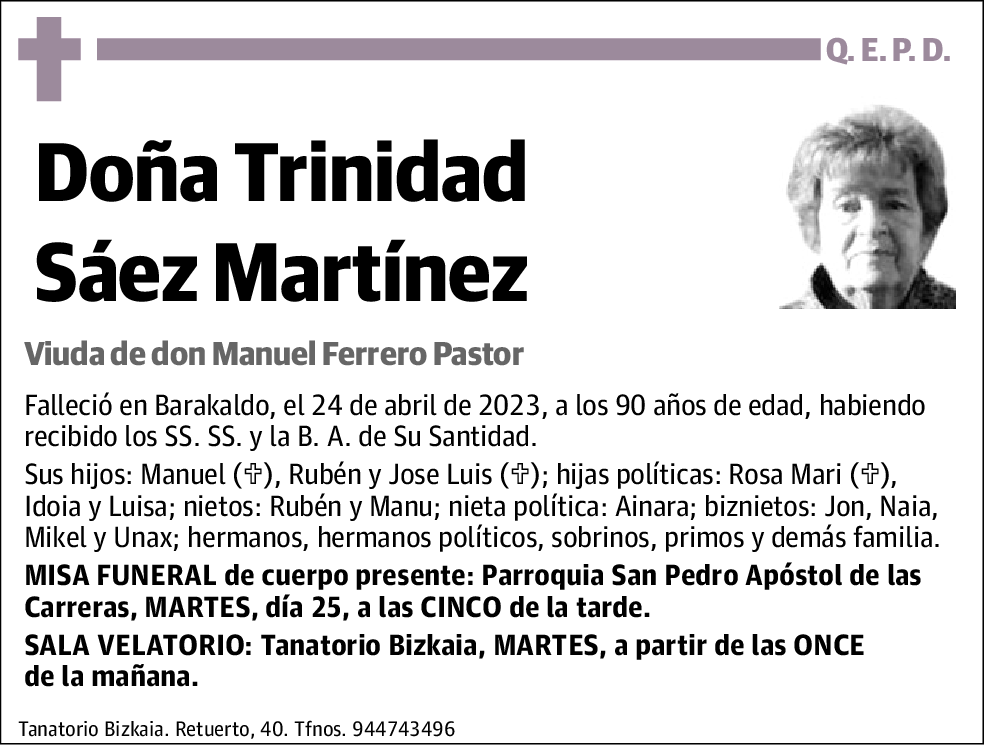 Trinidad Sáez Martínez