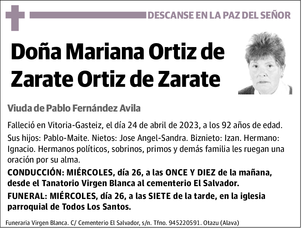 Mariana Ortiz de Zarate Ortiz de Zarate