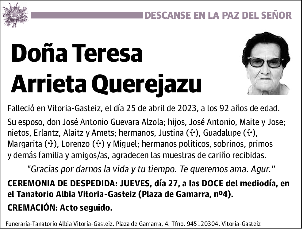 Teresa Arrieta Querejazu
