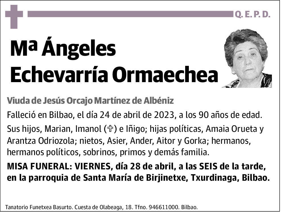 Mª Ángeles Echevarría Ormaechea