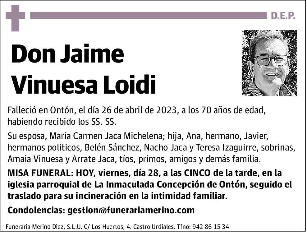 Jaime Vinuesa Loidi