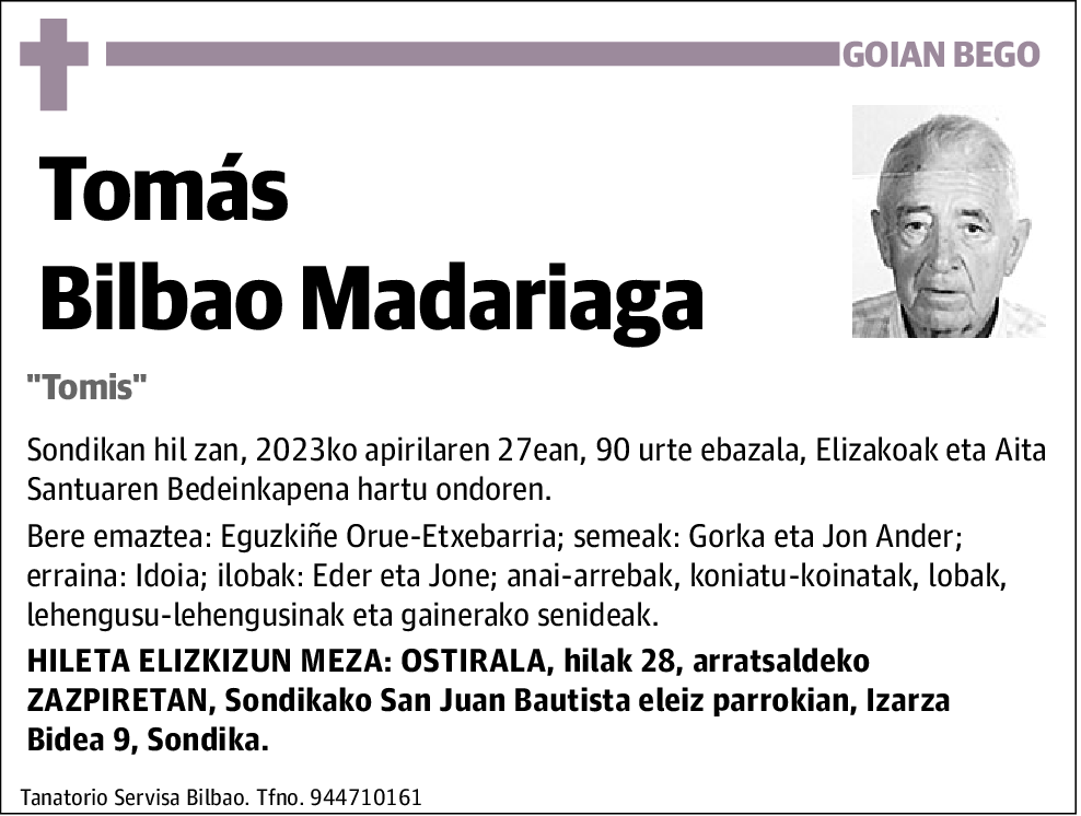 Tomás Bilbao Madariaga