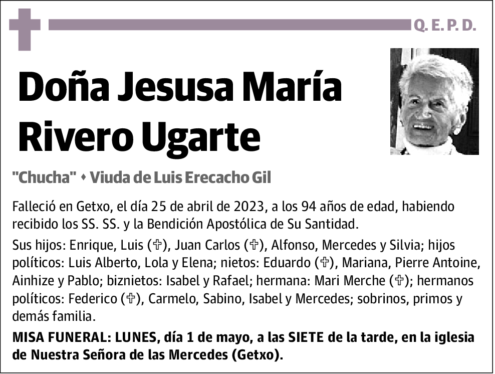 Jesusa María Rivero Ugarte