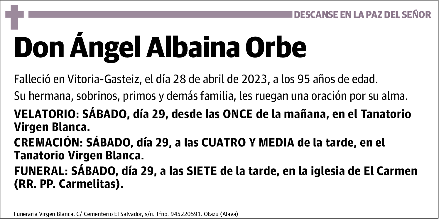 Ángel Albaina Orbe