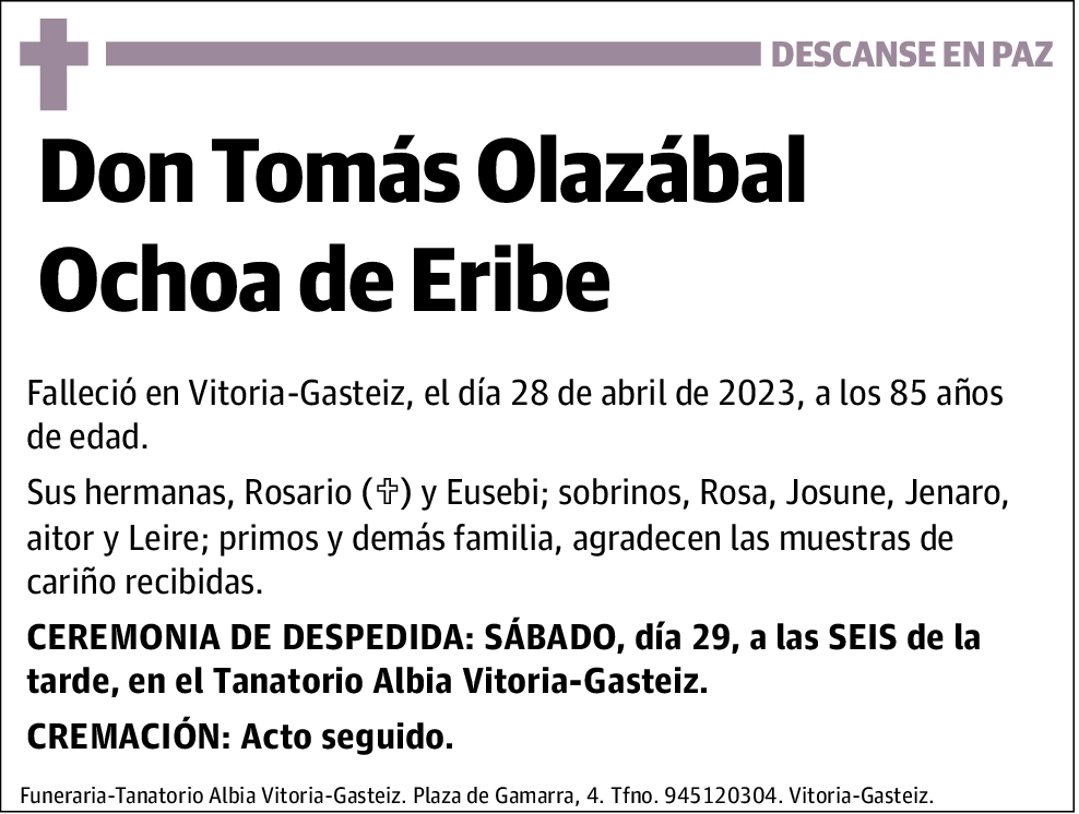 Tomás Olazábal Ochoa de Eribe