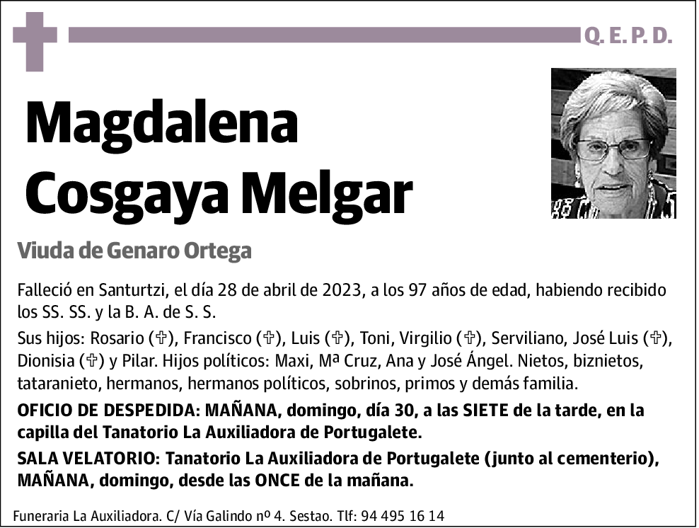 Magdalena Cosgaya Melgar