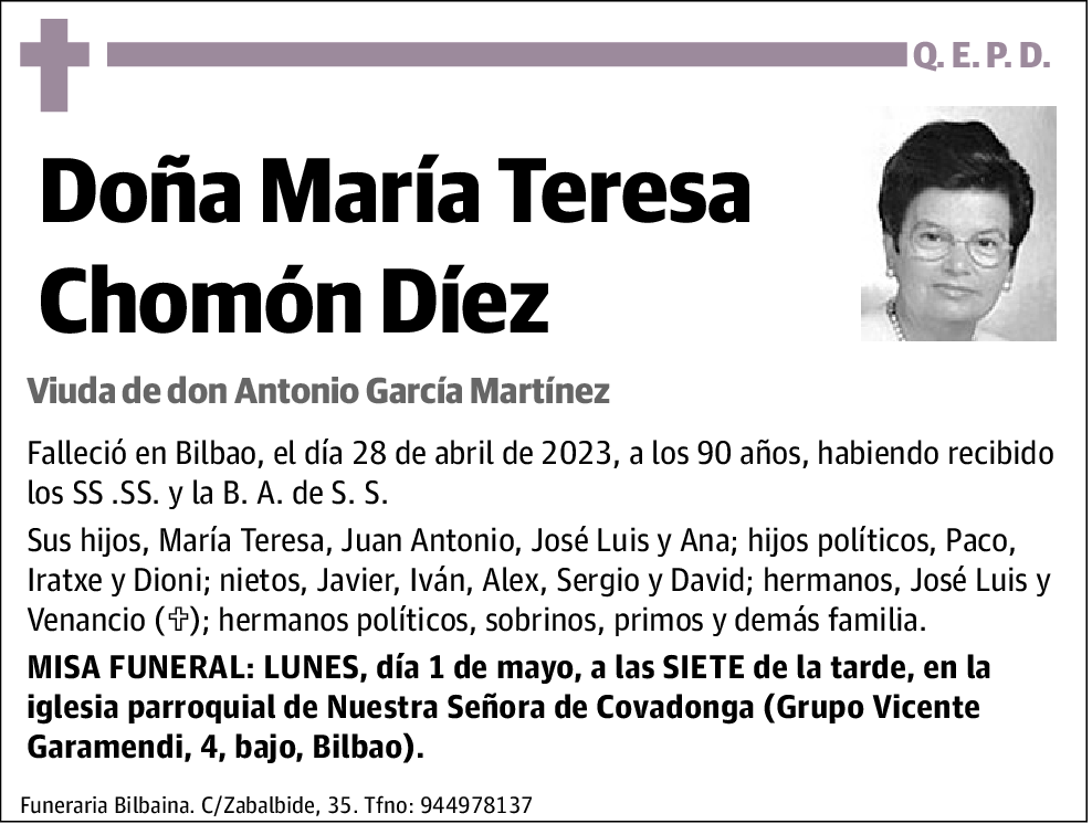 María Teresa Chomón Díez