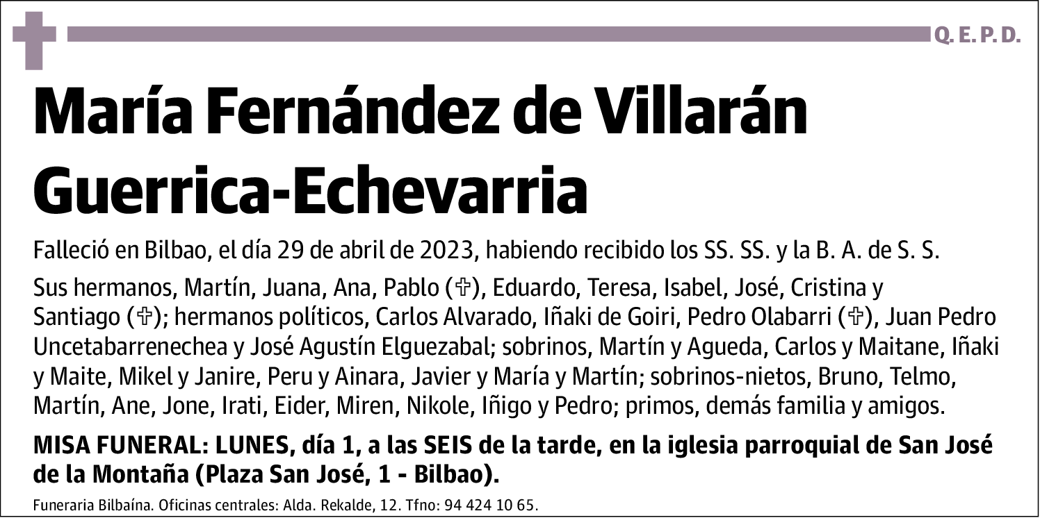 María Fernández De Villarán Guerrica-Echevarria