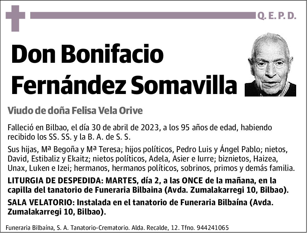 Bonifacio Fernández Somavilla