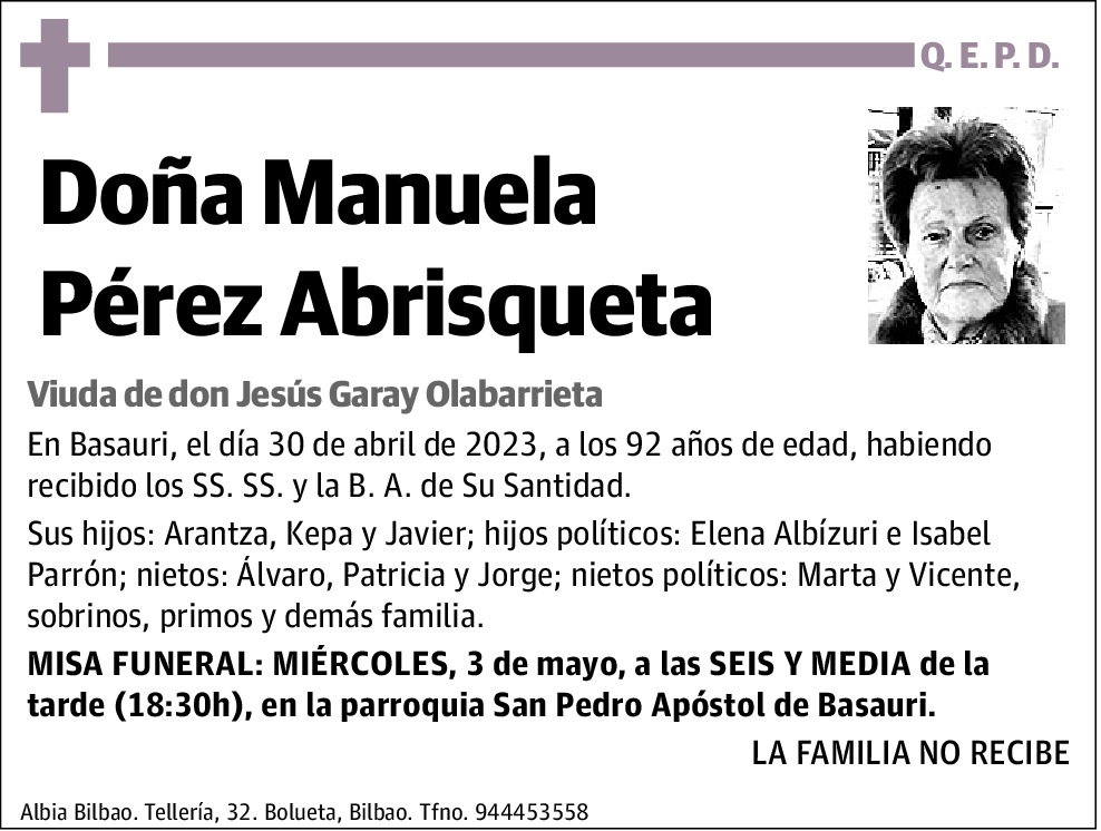 Manuela Pérez Abrisqueta