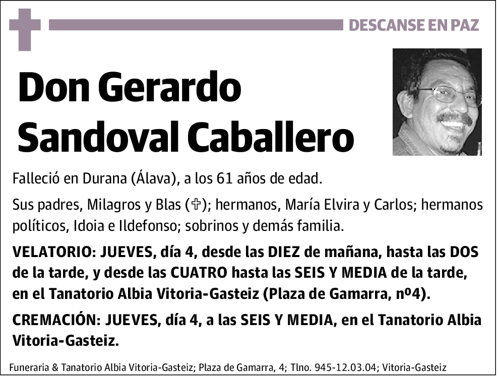 Gerardo Sandoval Caballero