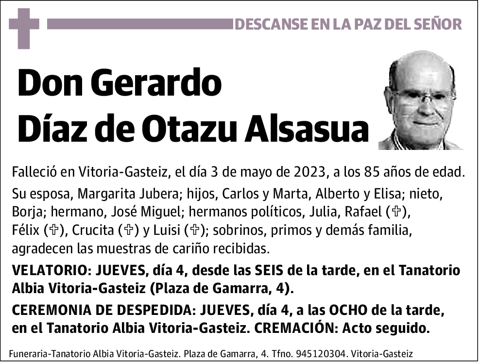 Gerardo Díaz de Otazu Alsasua