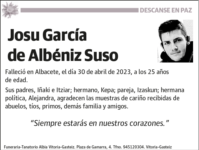 Josu García de Albéniz Suso