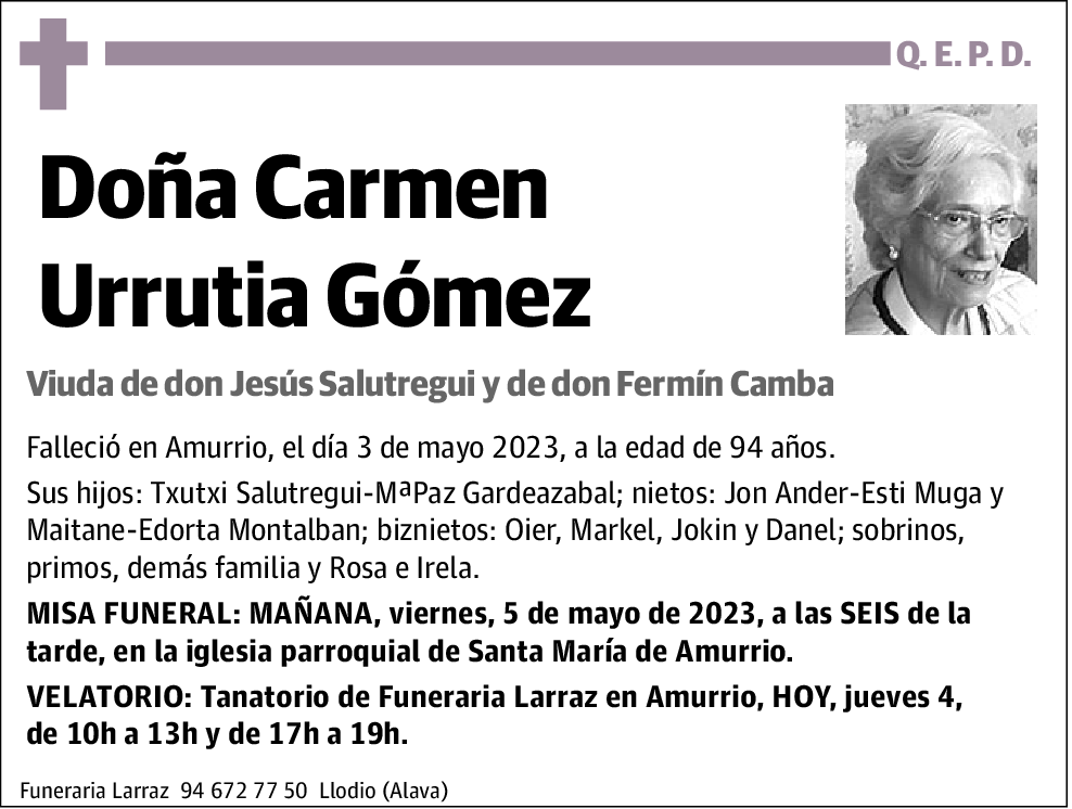 Carmen Urrutia Gomez