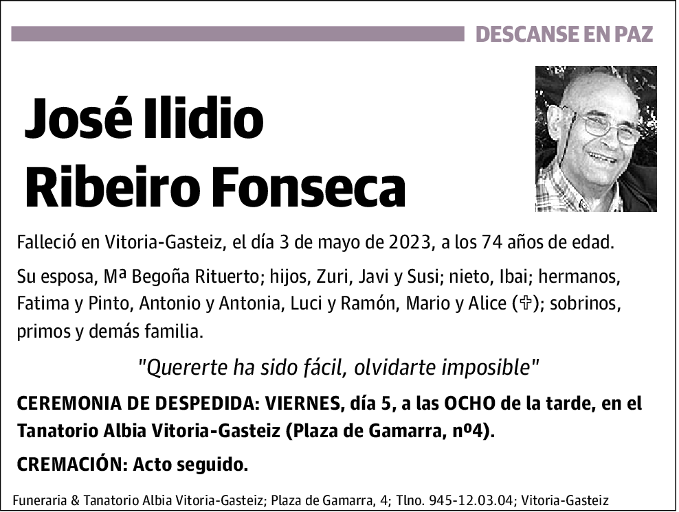 Jose Ilidio Ribeiro Fonseca