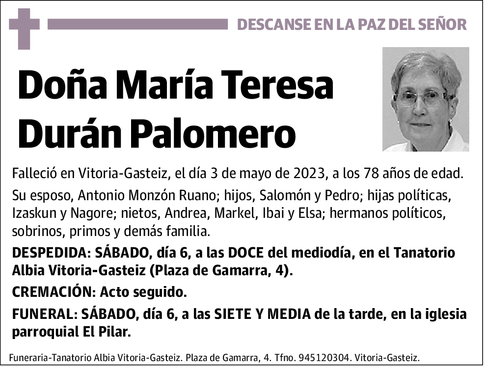 María Teresa Durán Palomero