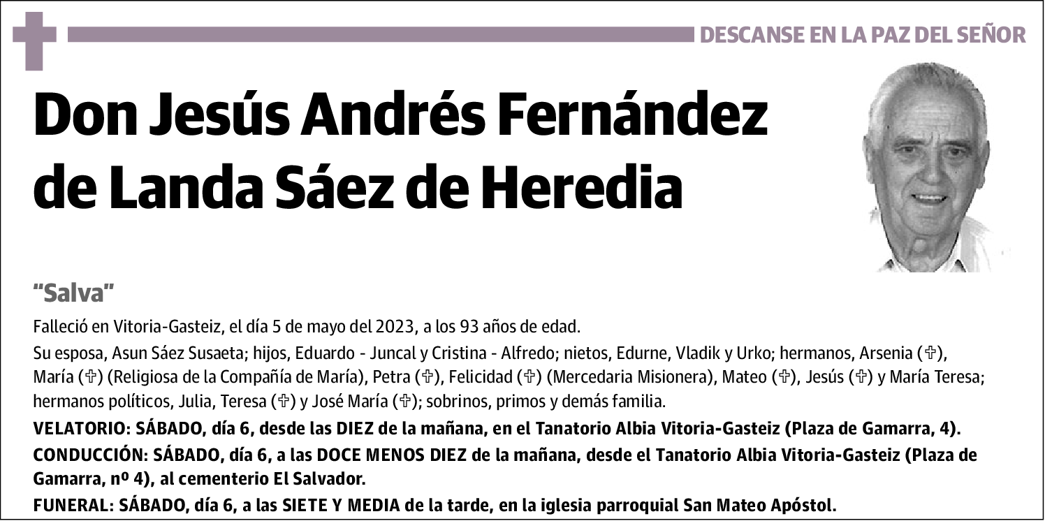 Jesús Andrés Fernández de Landa Sáez de Heredia