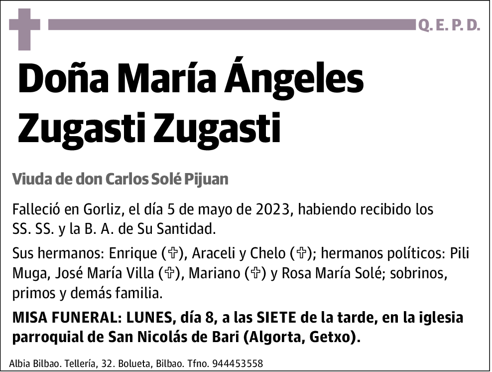 María Ángeles Zugasti Zugasti