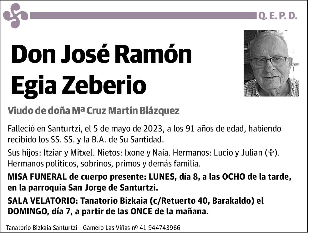 José Ramón Egia Zeberio