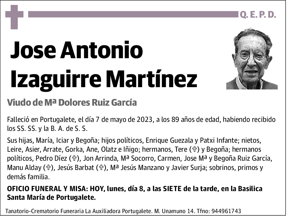 Jose Antonio Izaguirre Martínez