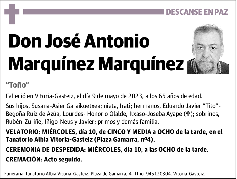 José Antonio Marquínez Marquínez