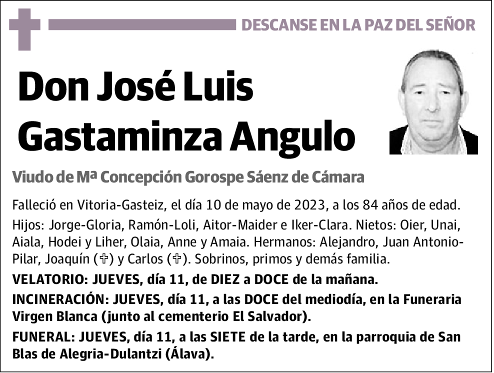 José Luis Gastaminza Angulo