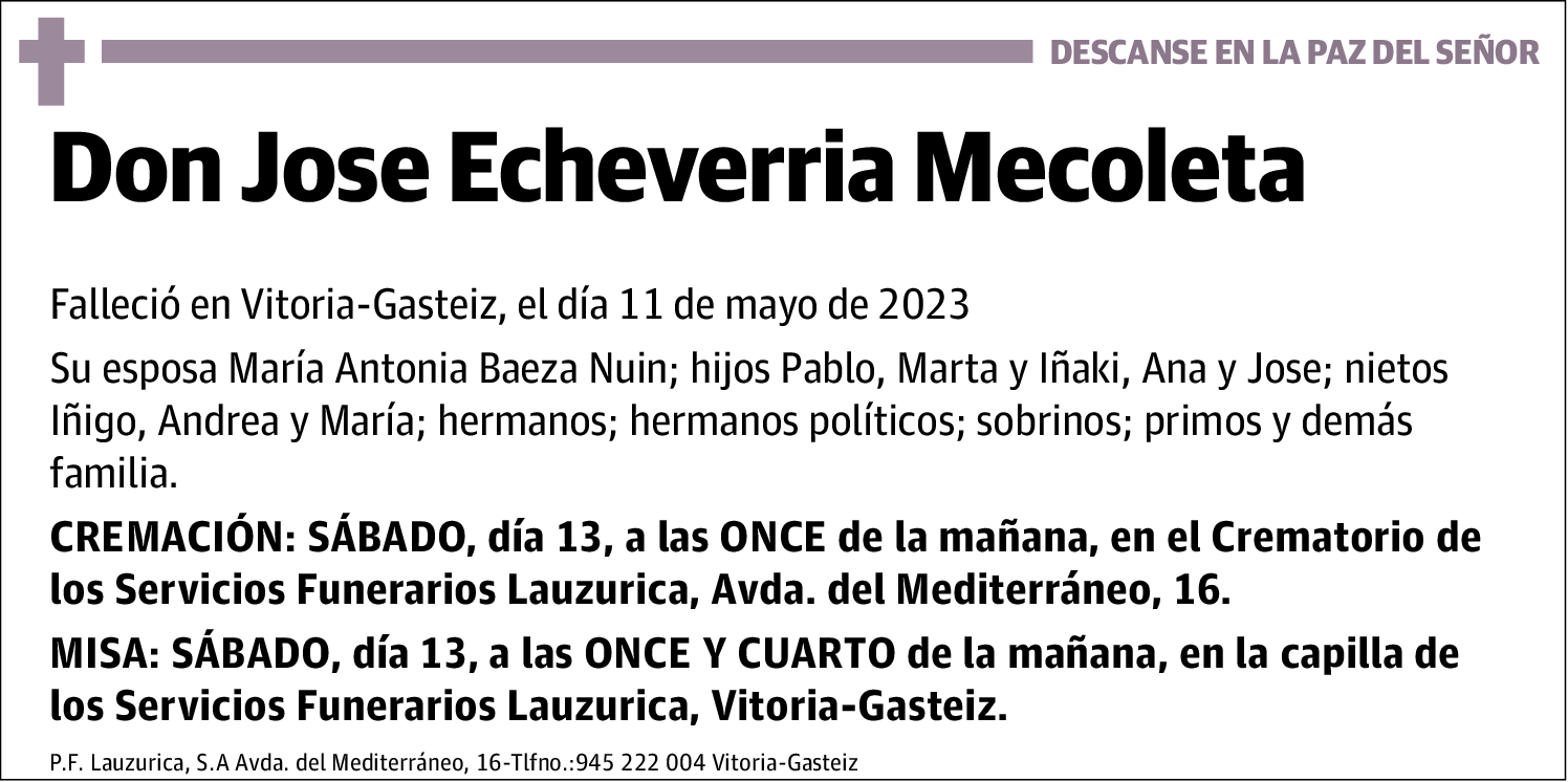 Jose Echeverria Mecoleta