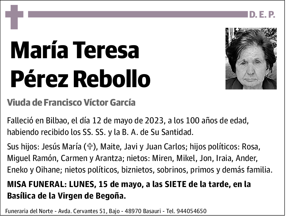 María Teresa Pérez Rebollo