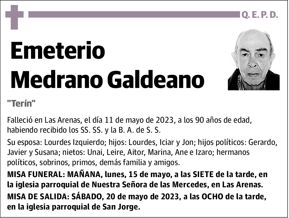 Emeterio Medrano Galdeano