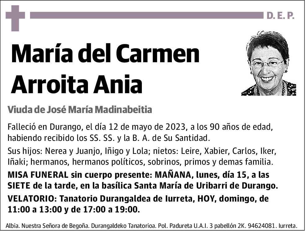 María del Carmen Arroita Ania