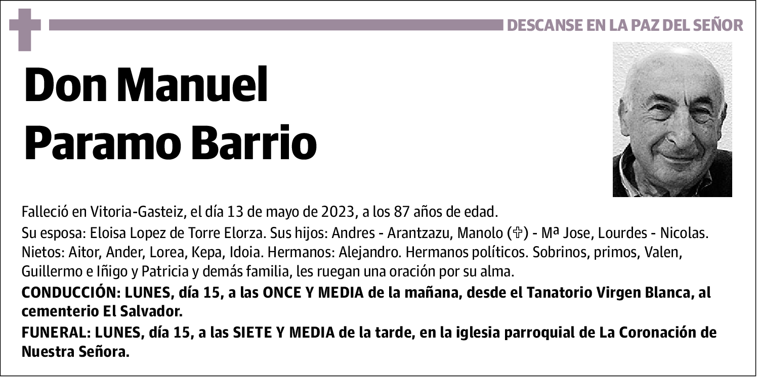 Manuel Paramo Barrio