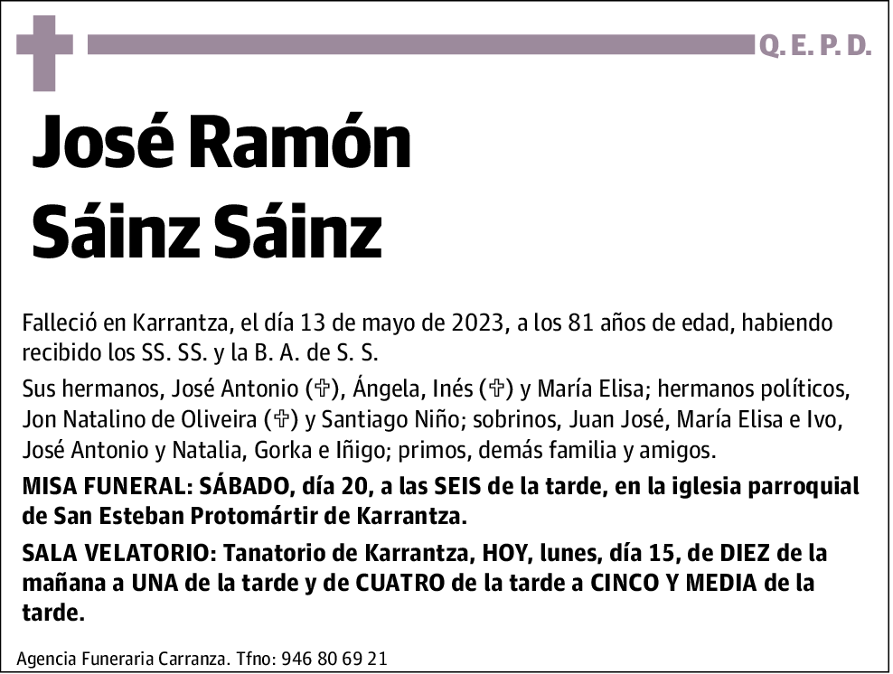 José Ramón Sáinz Sáinz