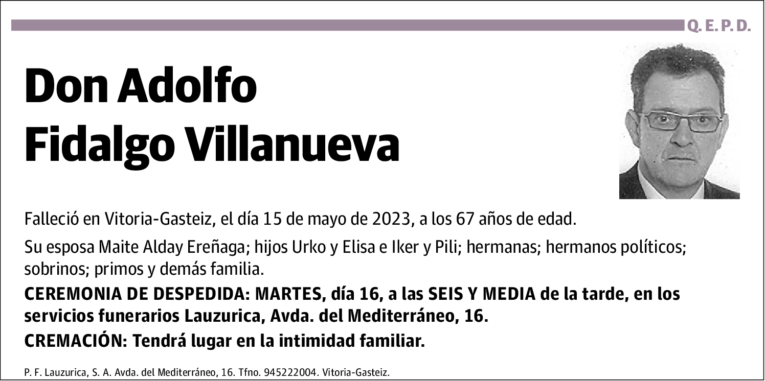 Adolfo Fidalgo Villanueva