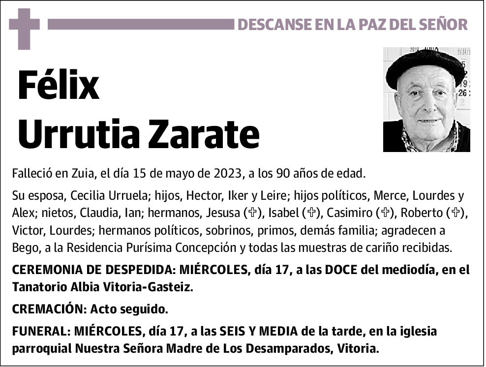 Félix Urrutia Zarate