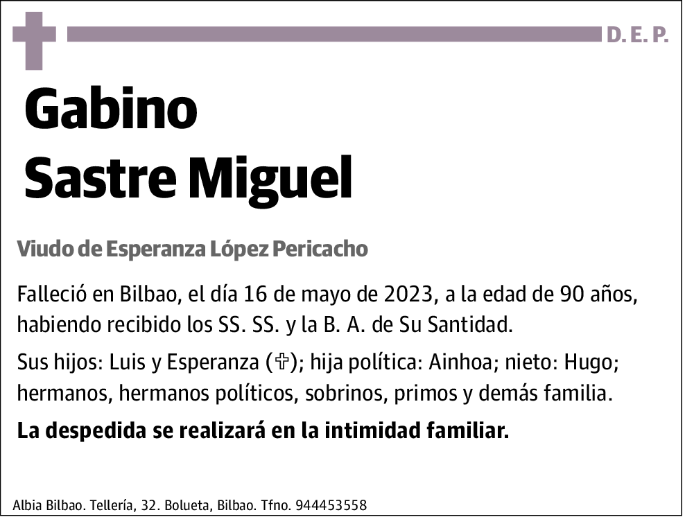 Gabino Sastre Miguel