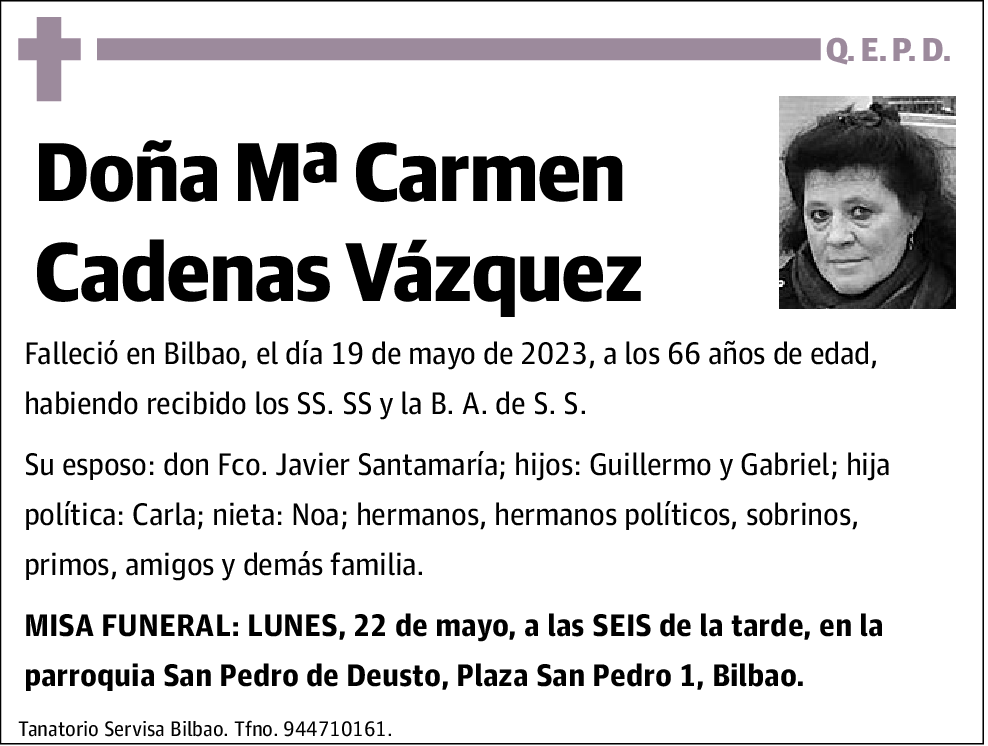 Mª Carmen Cadenas Vazquez